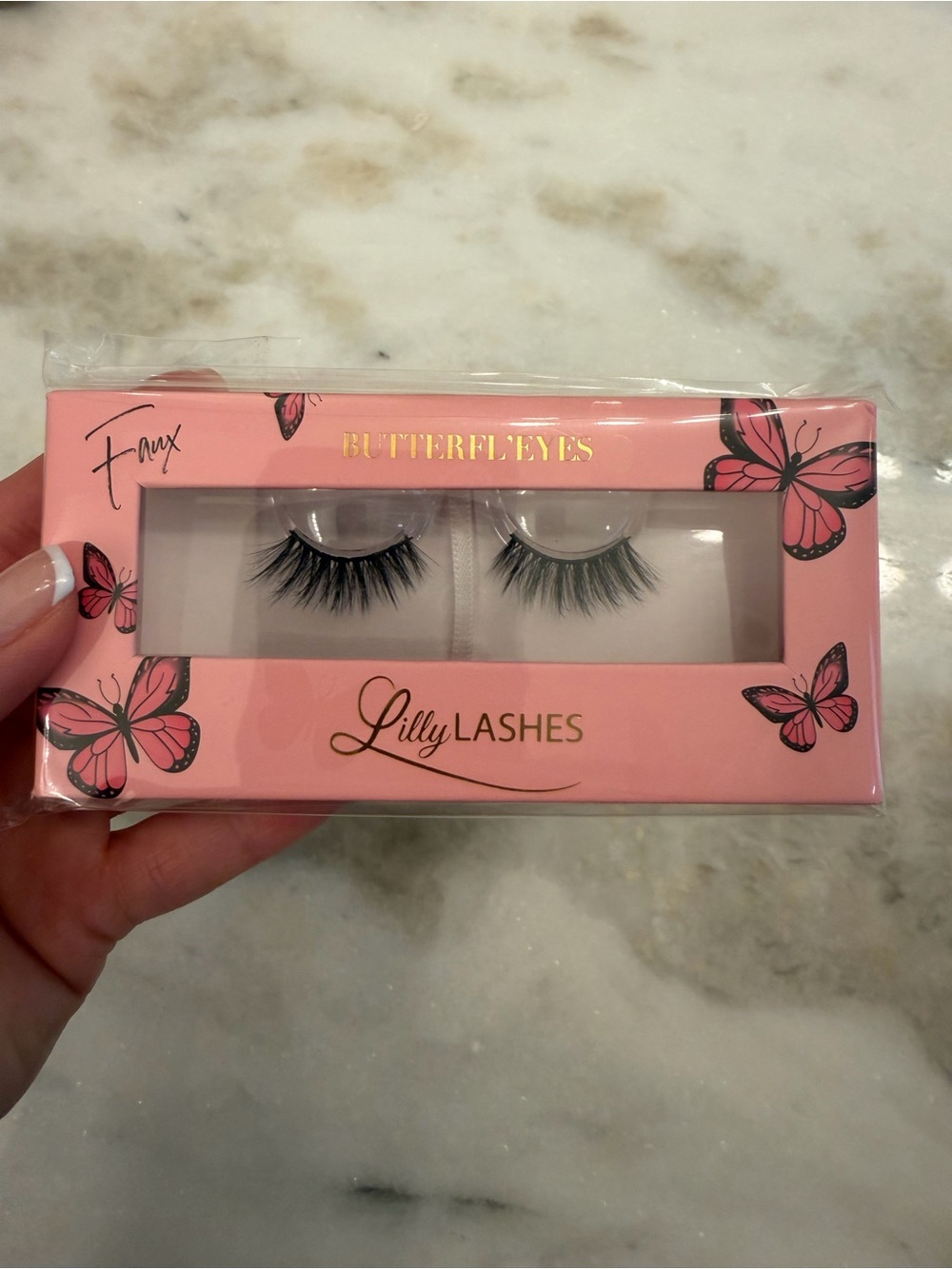 Lilly Lashes Butterfly Eyes Faux Lash Set - Pink Packaging